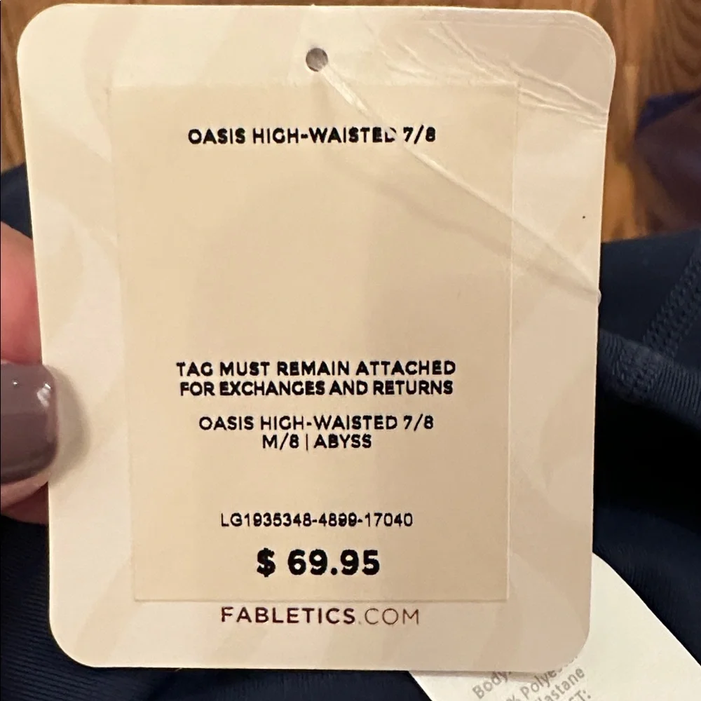 Fabletics PureLuxe Navy Leggings - Picture 4 of 4